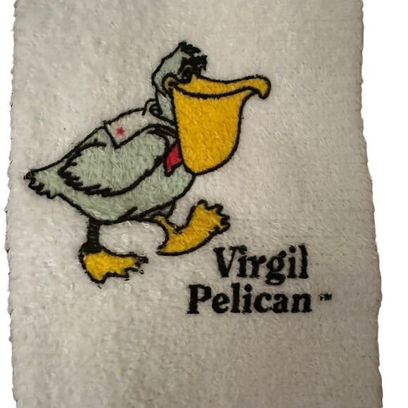 Golf Towels ~ set of 3 ~ O.P. Otter Clancy Clam, Virgil Pelican, Vassar College - Picture 4 of 10